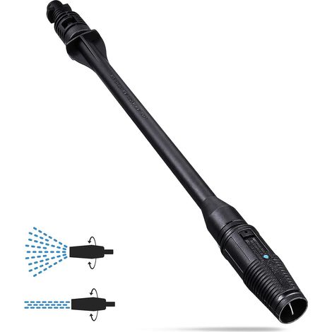 Lance de Nettoyeur Haute Pression, 150Bar Lance Accessoire pour Karcher k2 k3 k4 k5 k6 k7 Accessoire pour Nettoyeur Haute Pression avec Buse Réglable (1/5)
