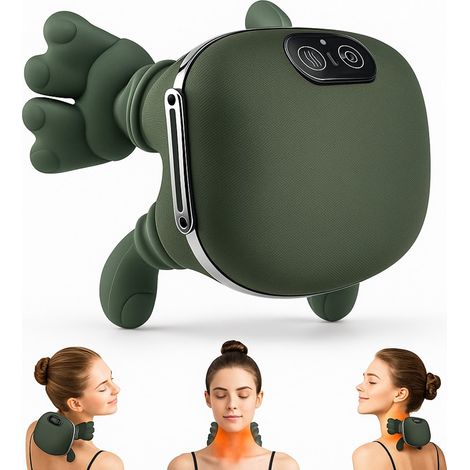 Appareil massage nuque/dos - Chauffant - Portable - Électrique - Mains libres (1/5)