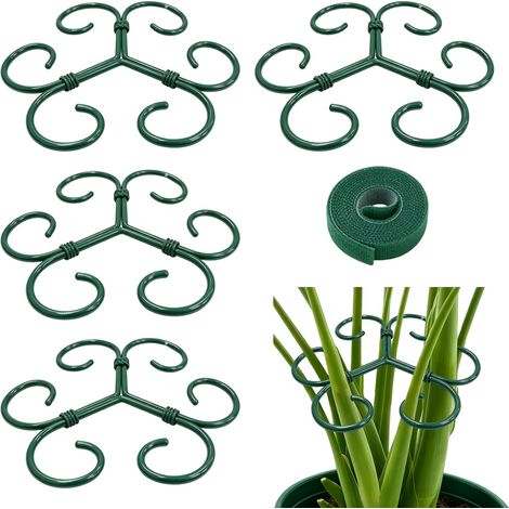 4 Tuteurs Plantes + Lien 1m, pour Monstera/Roses/tomates (1/5)
