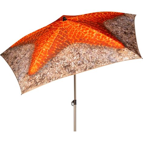 Parasol Aktive Estrella de mar color tierra 180 cm UV40 (1/5)