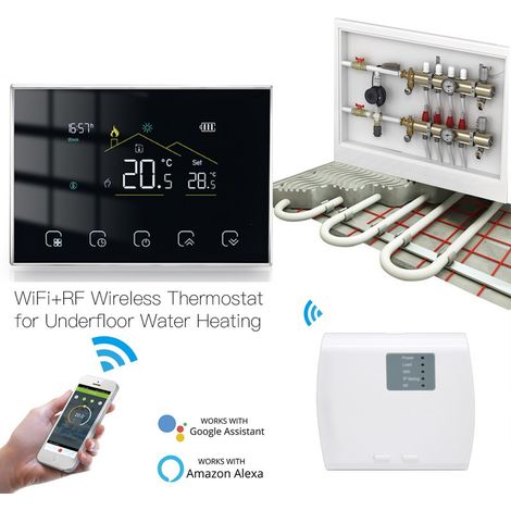 Termostato WiFi Beca a Batteria BHT-8000RF-VA-GAW (1/5)