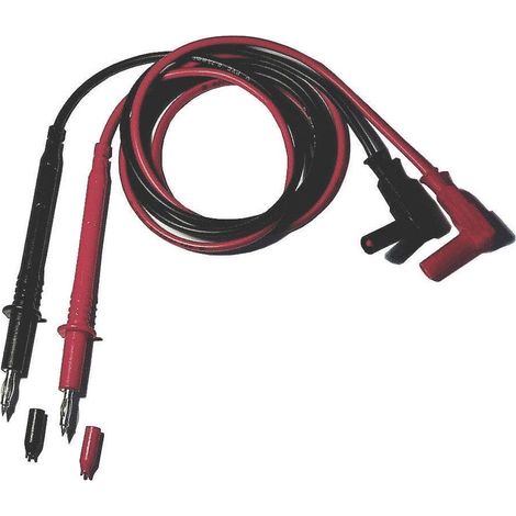 jeu de cordons - pointe de touche 4 mm - banane coudée - sefram instruments sa101