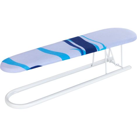 Planche à repasser 52x12 cm – Housse en coton – Rembourrage mousse 8 mm – Pour repassage de chemises et pantalons serrés