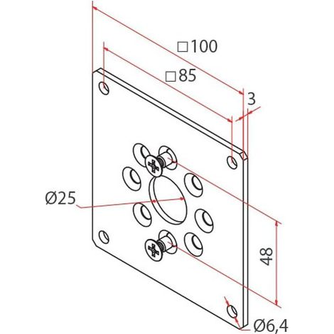Support 100 x 100 OCEANE maxi 120Nm - CHERUBINI - A45060568