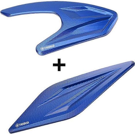S'applique au couvercle de protection du filtre à air Yamaha NMAX155 NVX/AEROX, couvercle en alliage d'aluminium (bleu, 1 jeu YAMAHA) (1/5)