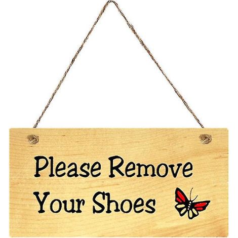 1 panneau de porte « Veuillez retirer vos chaussures » (1/3)
