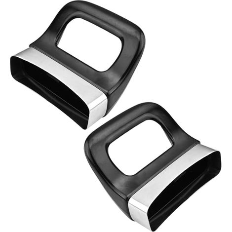 Poignée latérale en bakélite résistante à la chaleur avec deux trous de fixation (68 mm) et bordure en acier inoxydable – Accessoire détachable pour marmites et casseroles (lot de 2) (1/5)