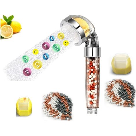 douche filtré avec filtre de douche à la vitamine C puissant supprimer le chlore adoucit l'eau dure (1/5)