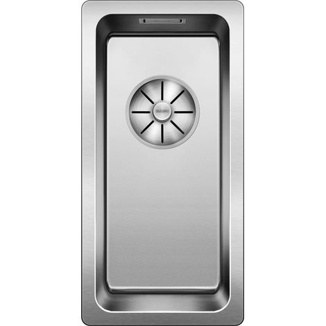 Evier Blanco Andano 180-U Inox InFino - Inox Lisse (1/2)