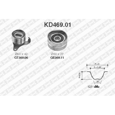 Kits de distribution - KD469.01 - SNR - Compatible avec véhicule Toyota