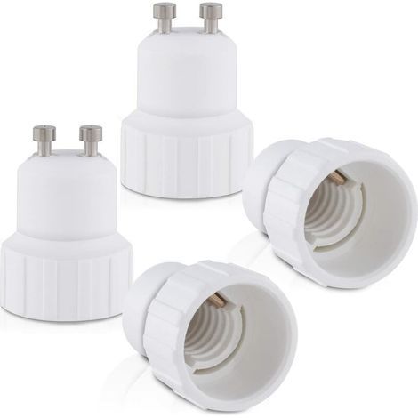4x adaptateur de douille - Convertisseur douilles GU10 vers E14 - Adaptateur de support de lampe culot baïonnette pour ampoule LED halogène (1/5)