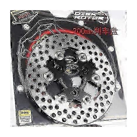 Disques de frein universels uniques 20057mm/22070mm/26060mm pour motos/scooters/motos sportives/vélos, disques de frein usinés CNC pour Yamaha, Honda, Suzuki, KTM (Style A 200 Noir) (1/5)