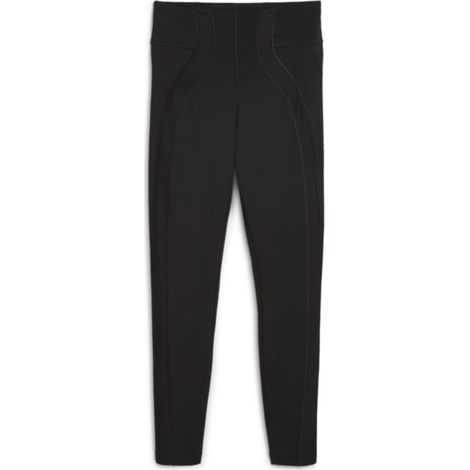 Puma STUDIO CLOUDSPUN RIB HW FL Damen-Leggings, schwarz, 52568001, Größe XS