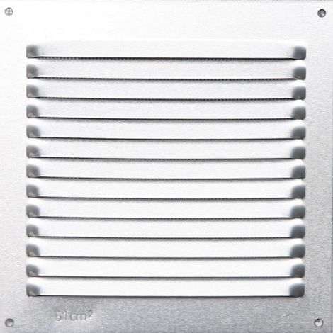 Griglia di ventilazione in alluminio anodizzato, L.15 x P.15 cm Centrale Brico