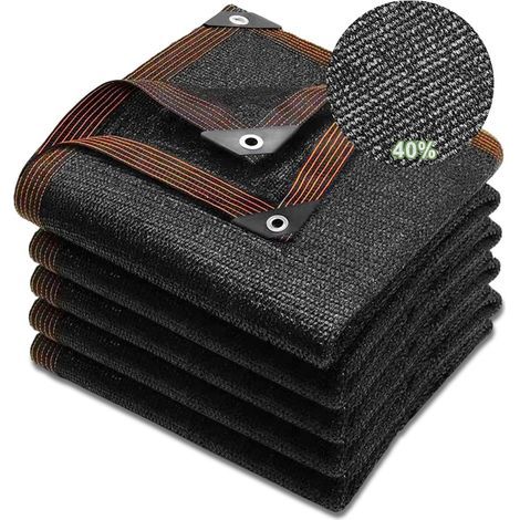 1 rete ombreggiante 6x6 m, occhielli in alluminio, resistente ai raggi UV 40%, per terrazza, giardino, pergola (1/5)