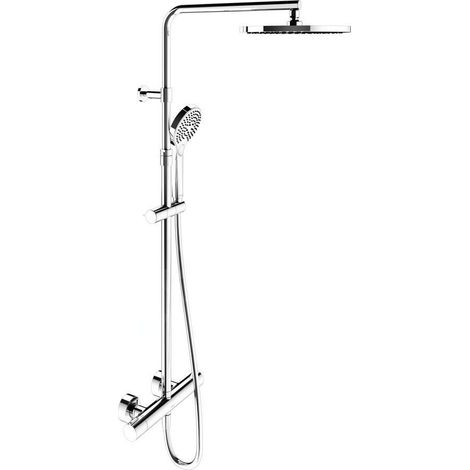 Keuco Plan blue - Set de douche avec thermostat, diamètre 25 cm, 3 jet, chrome 53926012321 (1/5)