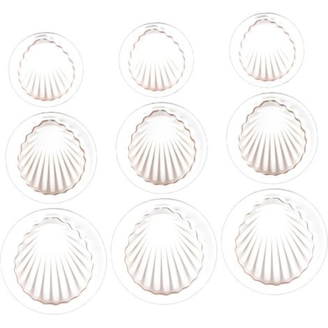 Ensemble de 9 emporte-pièces en forme de coquillage, moules à biscuits antiadhésifs (1/4)