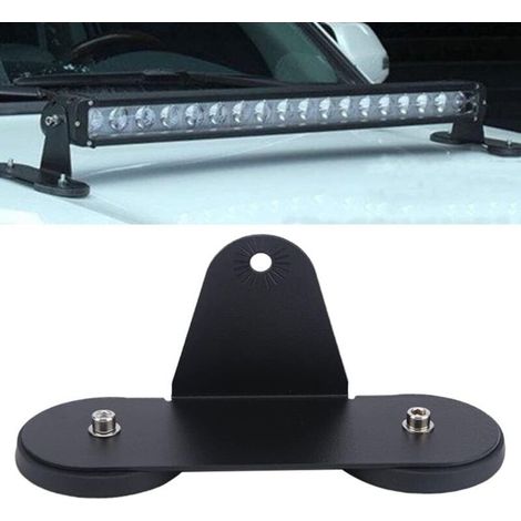 Magnétique Support pour LED Léger Barre Support Fixation, Fort Magnétique Base Ventouse Support Toit LED Barre Lumineuse Off Route Feux (1/3)