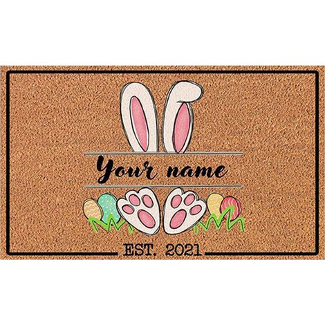 (A) Tapis de Pâques, tapis de fête, tapis de bienvenue, paillasson en polyester (1/2)