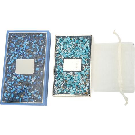 Aquarelle bleu saphir brillant 24 couleurs métalliques pailletées solides transparentes coffret (1/5)