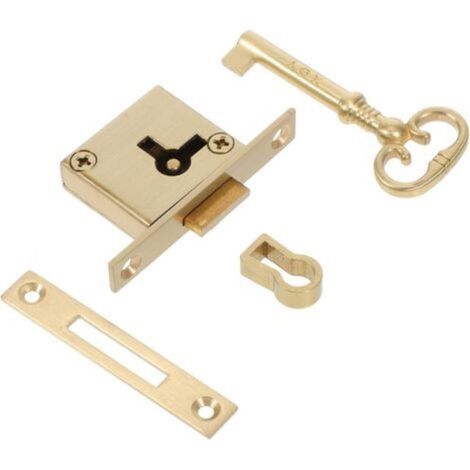 Serrure Vintage Laiton pour Tiroir et Armoire avec Clé Serrure de Meuble Sécurisée pour Porte de Cabinet Boîte Aux Lettres et Bureau et Facile à Installer (1/5)