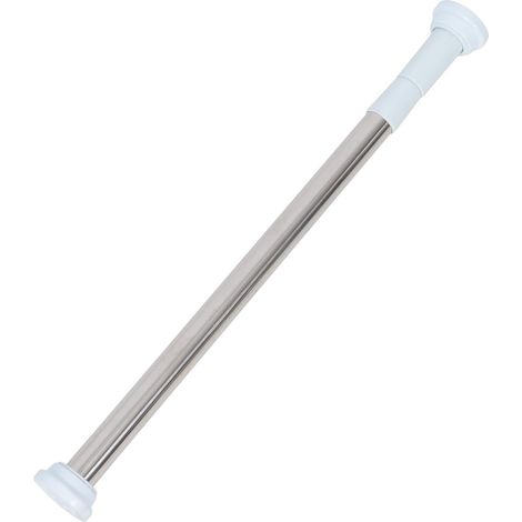 Tringle à Rideaux Extensible de 50 à 80 Cm Télescopique en Acier Inoxydable 0,6 Mm Facile à Utiliser et Confortable pour Salle de Bain ou Buanderie (1/5)