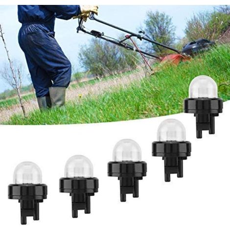 5pcs amorce de carburateur Pompe à Essence tronçonneuse Tondeuse carburateur Huile à Bulle de carburateur Transparent Huile Bulle apprêt Ampoule Pompe Coupe Coupe coupé Tondeuse à Gazon