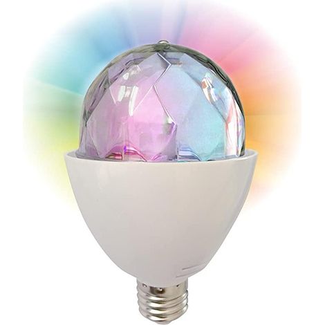 ORION91 Pack x 6 unidades Bombilla LED RGB para Fiestas con Efectos Luminosos Giratorios