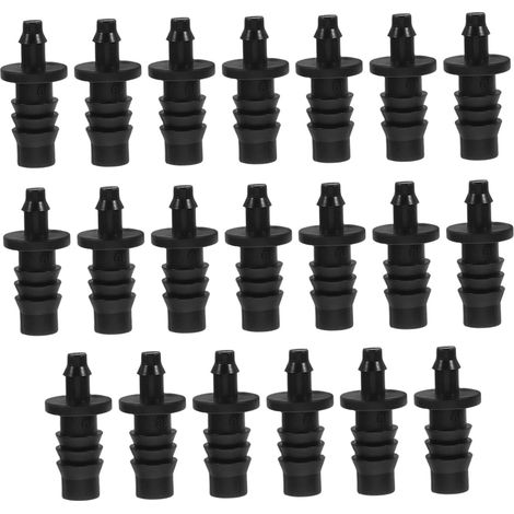 Ensemble de 20 accessoires pour système d'irrigation goutte à goutte, raccord cannelé droit, accessoires pour tuyaux d'irrigation pour système d'arrosage de jardin