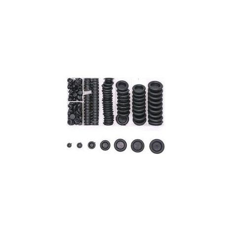 170 Pcs Bouchons en Caoutchouc, Oeillet en Caoutchouc avec Boîte de Rangement