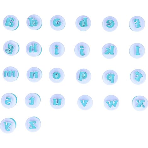 Spring Biscuits Mold DIY Cake Cookies Chocolate Embossing Decorating Mold for Kitchen Use26 Lowercase Letters (1/5)