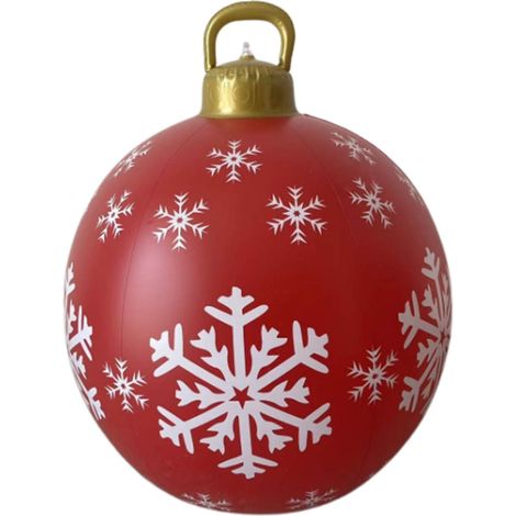 Boule De Noël Gonflable - 60 cm - En PVC - Décoration Extérieure Pour Jardin Ou Porche - 1 Pièce (1/5)
