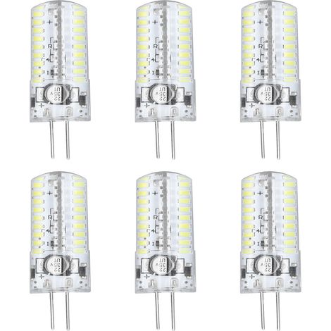 6 Ampoules LED G4 5W Blanc Pur 6000-6500K, pour Éclairage Paysager et Intérieur, Base Bi-Pin (1/5)