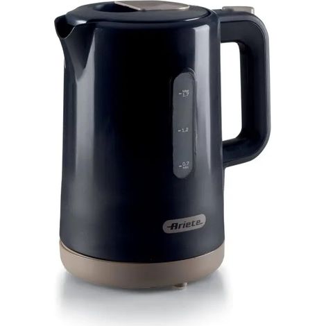 Ariete 00C284600AR0 Wasserkocher 1,7 l Frühstück Dunkelgrau Fassungsvermögen Wassertank 1,7 l Leistung 2200 W Gehäusematerial Kunststoff Wasserstandsanzeige Kabellos Grau