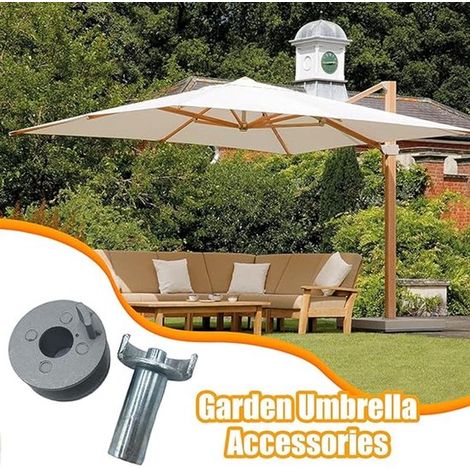 Anillo para orificio de sombrilla de mesa de patio，Repuestos para mástil de sombrilla，Adaptador para soporte de sombra exterior (playa