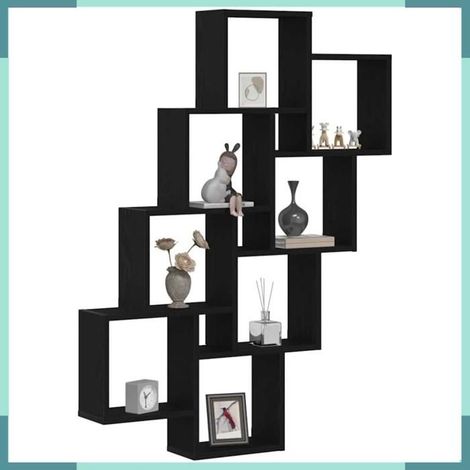 862650 étagère Murale Chêne noir 90 x 15 x 119,5 cm Bois d'ingénierie (1/5)