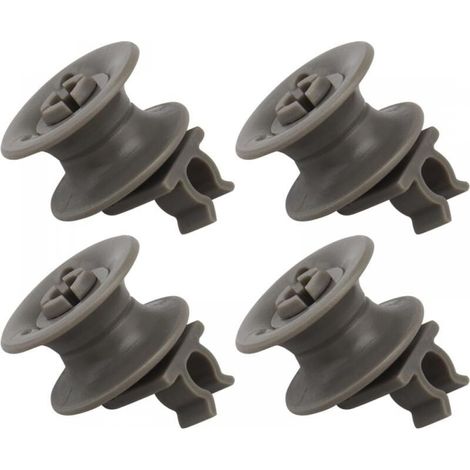 4 Pack Upper Rollers for Dishwasher 4581DD3002A Compatible with LG LDF6920BB LDF6920ST Dishwasher Replacement Parts (1/4)