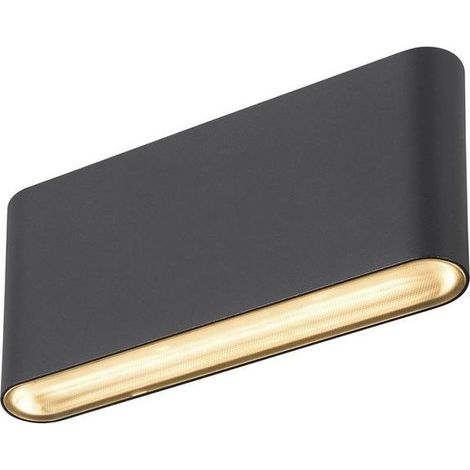 SLV Applique murale OVAL LED 10W 2700/3000K noire (1/3)
