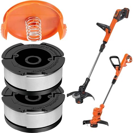 Bobine Fil Coupe Bordure Compatible avec Black et Decker,Bobine Fil Nylon Pièces de Rechange Coupe Bordure,Couvercle de Bobine,Ligne de Bobines de Rechange pour Coupe-Bordures (1/5)