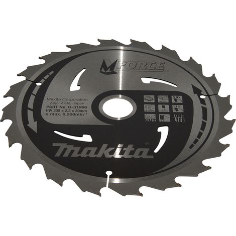 B-31996 Disco sierra circular, M-Force T.C.T, 235 x 30 mm, 20 D (1/3)