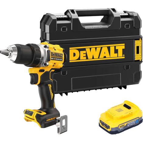 DeWalt DCD 800 NT Perceuse-visseuse sans fil 18 V 90 Nm Brushless + 1x batterie Powerstack 1,7 Ah + TSTAK - sans chargeur (1/5)