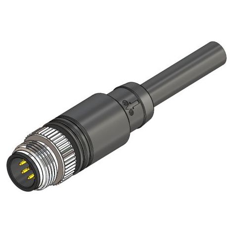Câble d'actionneur RS PRO 8 conducteurs , M12 Mâle pré-câblé, 10m ( Prix pour 1 )