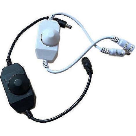 Variateur de luminosité pour ruban LED monochrome 3528, 5050, 5730 et 5630 (12 V/24 V CC), noir et blanc. (1/3)