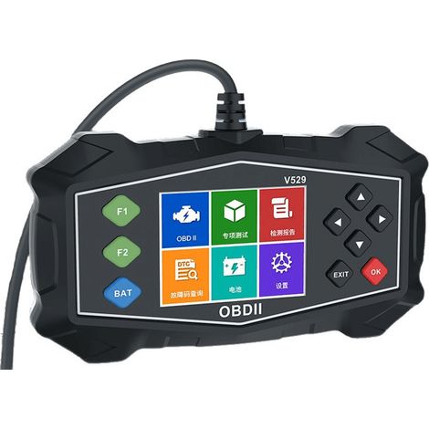 OBD2-Scanner V529 Farbbildschirm Mehrsprachiges Auto-Diagnosegerät Fehlercode-Lesegerät Autoreparaturwerkzeug-Alovez-WCY