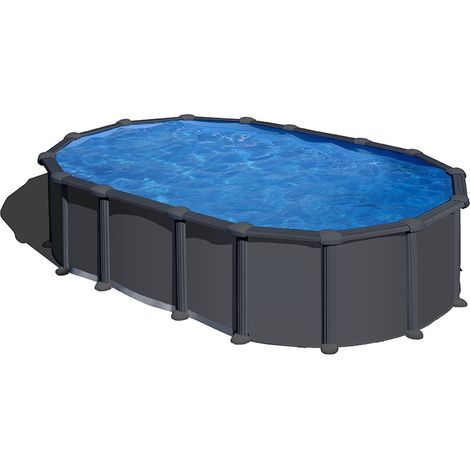 PISCINA GRE KITPROV6188GY PISCINAS GRE OVALADA ANTRACITA (1/5)