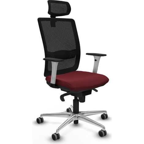 Silla de oficina piqueras y crespo Haches terciopelo blanco cómoda (1/2)