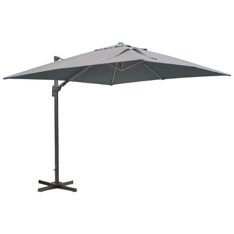 Amicasa Ombrellone Amicasa 3 X 3 M Haiti Grigio