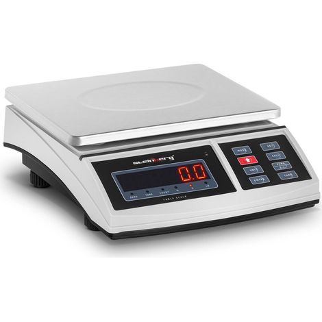 Plateforme de balance postale 21 x 27 cm, batterie + alimentation 15 kg / 0,5 g (1/8)