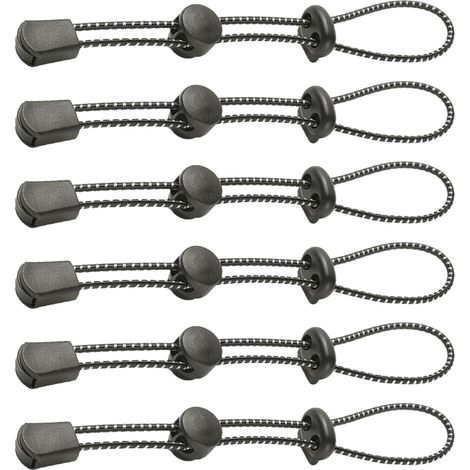 6 Pièces Cordon élastique, Cordon De Fixation pour Bâtons De Trekking, Cordon élastique Ajustable, Accessoires De Randonnée, Accessoires De Randonnée, Convient Aux Vêtements De Randonnée, Noir