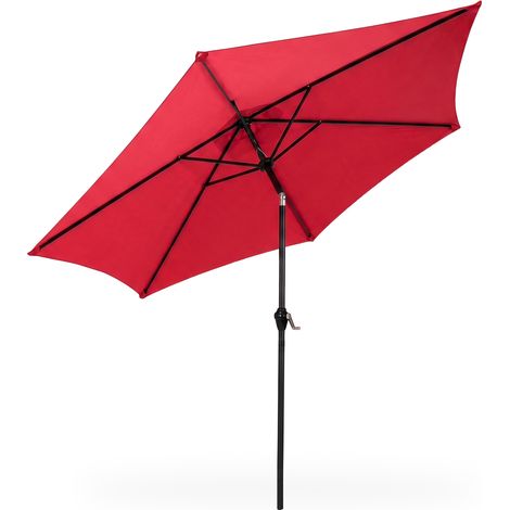 Ombrellone da giardino ORIENT con regolazione dell'inclinazione rosso peso 4,5 kg dimensioni 270x270x235 cm